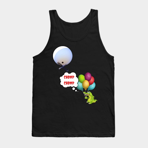 Chomp Chomp Spy Balloon Tank Top by The Treasure Hut